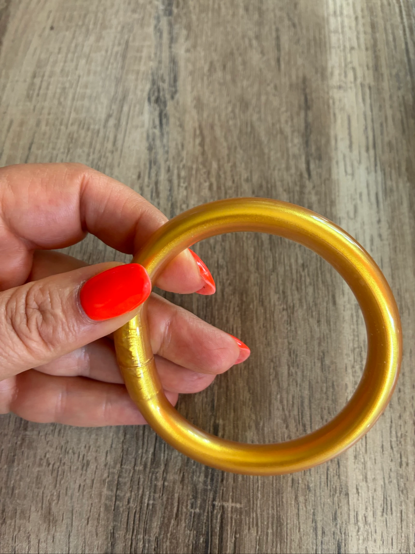 Bracelet silicone doré 